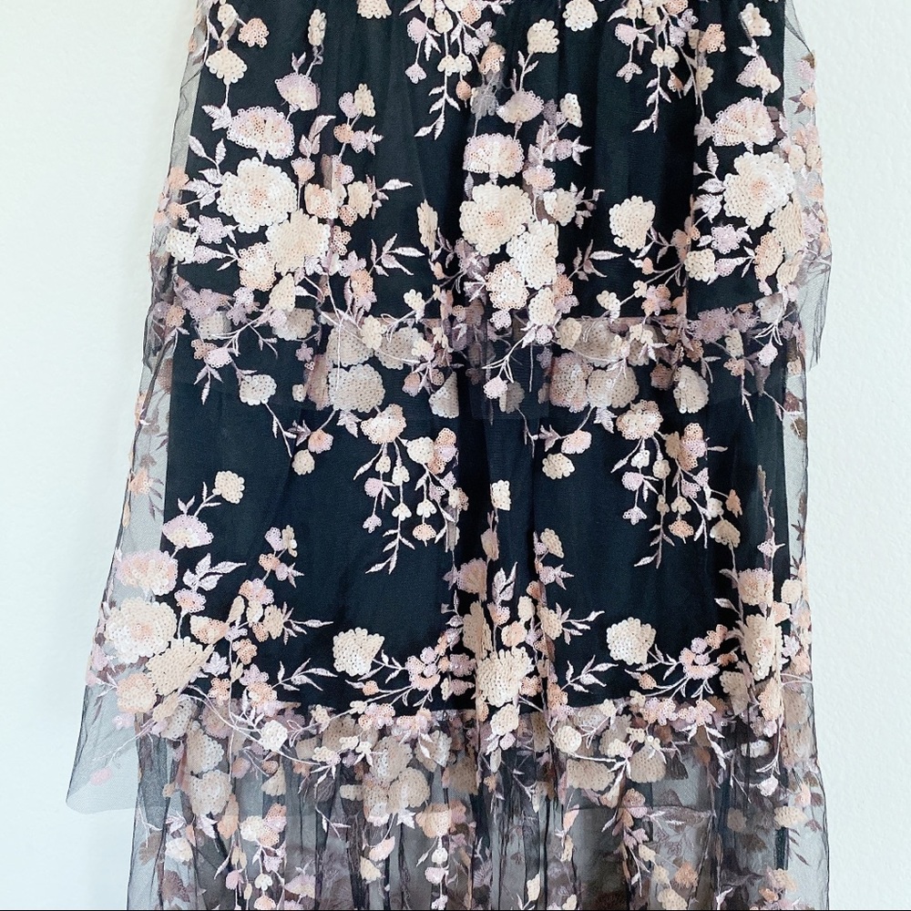 Self Portrait Sleeveless Midnight Floral Dress - Picture 8 of 13